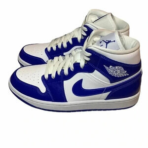 Jordan 1 Mid Sneakers Kentucky Blue